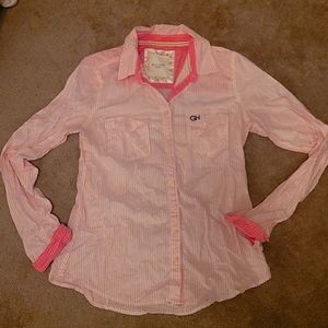 GIlly Hicks long sleeve cotton shirt button-down.  Size large